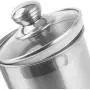 Vencer 3 Piece Set Large Sized 64oz,1.9L Each,304 Stainless Steel Canister Set with Glass Lids, Coffee, Tea, Sugar, Flour Canister for Kitchen Vencer 3 Piece Set Large Sized 64oz,1.9L Each,304 Stainless Steel Canister Set with Glass Lids, Coffee, Tea, Sugar, Flour Canister for Kitchen