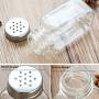 FEOOWV 12 Pcs Empty Square Glass Spice Jars Set for Storing Seasoning Salt Pepper,1.7oz/50ml, Sift Shaker Lid