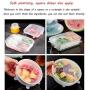 Silicone Covers, Stretchy Food Lids, for Easy Use and Storage, for Platters, Dishes, Jars, Bowls, Pot and Fruits, Dishwasher, Microwave and Freezer Safe - 4.5 Inch (Size : 6 packs - 4.5 inch)