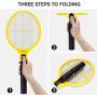 OCEANPAX Bug Zapper, Electric Fly Swatter Mosquito Killer, USB Rechargeable 4200V Bug Zapper Racket for Indoor, Outdoor Pest Control, LED Light, Safe to Touch with 3-Layer Safety Mesh