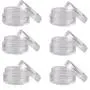 Goege 5 Gram New Empty Clear Portable Travelling Plastic Cosmetic Containers (50 pcs) with 1 Free Logo Goege 5 Gram New Empty Clear Portable Travelling Plastic Cosmetic Containers (50 pcs) with 1 Free Logo
