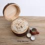 Jumpplay Wooden Tea Box Storage Container Canisters Jars Containers Set for Food Storage Kitchen Canister, Tea Coffee Loose Leaf Tea Container