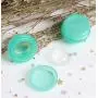 Hapy Shop 5G / 5ML Kunststoff Kleine Reisebehälter mit Innenliner, Dicht versiegelbar, Wiederbefüllbar für Kosmetik, Make-up, Behälter für Peelings, Öle, Salben, Cremes, Lotionen, Gelpaste, 12 Stück