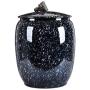 Keramikbehälter für Wohnaccessoires, Restaurant, Tee und Aufbewahrung – Küchen-Tee-Aufbewahrungsbehälter, Fassungsvermögen 2,5 kg, dekorative Accessoires (Farbe: Klar, Größe: 38x42x22cm)