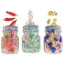 Gläserartige Aufbewahrungstaschen – Wiederverwendbar, Niedlich, Mit Reißverschluss – Packung mit 9 Taschen, Praktische Größe, Pop-Jar-Form, Tropical Palm Leaves Design, Wiederverwendbarer Speicherkorb, Snack-Beutel, wiederverwendbar.