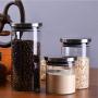 Creative Glass Storage Jar Transparent Food Storage Jar For storage Seal Tight Jar (9.5x15cm)