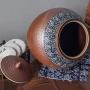Nahrungsbehälter & Vorratsgläser Reiszylinder Keramik Reisbox Süßigkeitenbehälter Kimchi-Behälter Getreidespeicher Flottenkühler Wasserkühler Lebensmittelbehälter Reisdosen Kimchi-Zylinder Retro Lebensmittel-Aufbewahrung