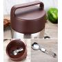 Food Flask, Student Stainless Steel Insulated Food Container Vacuum Thermal Soup Jar, with Spoon, Storage Bag, Lunch Box for School Travel Camping and Hiking