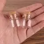 Glasbehälter & Flaschen | 100 Stück 222512,5mm 4ml Mini Glas Wünsche-Gewürzflaschen Kleine Flaschen mit Korkstopfen für Pendel, Basteln, Hochzeitsgeschenke | von HUDITOOLS | 1 Stück