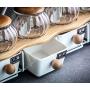 Spice Box Cruet Set, Spice Jars Oil Bottle Glass Condiment Jar Kitchen Home Tool Condiment Dispenser Solid Liquid Seasoning Box For Spices Condiments Canned Food