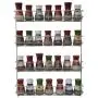 4 Tier Spice Rack - Cabinet Door and Wall Mountable Spice Rack - Herb Rack Chrome - Kitchen Cupboard Storage Organizer by Coninx - Holds 32 Jars 4 Tier Spice Rack - Cabinet Door and Wall Mountable Spice Rack - Herb Rack Chrome - Kitchen Cupboard Storage Organizer by Coninx - Holds 32 Jars