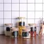 Kitchen Food Storage Jar Airtight Food Storage Kitchen Glass Jar Moisture-Proof Home Multi-Purpose Jam Bottle Cruet Serbatoio Di Vetro Creativo (Color : S) Kitchen Food Storage Jar Airtight Food Storage Kitchen Glass Jar Moisture-Proof Home Multi-Purpose Jam Bottle Cruet Serbatoio Di Vetro Creativo (Color : S)
