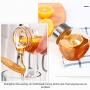 Portable Design Seasoning Bottle Home Kitchen, Stainless Steel Glass Transparent Seasoning Jar Glass Kitchen Storage Accessories Sealed Food/Spice/Pepper/Salt Storage Tank Kitchen Supplies