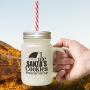Red I Ate SantaS Cookies #Noremorse Frosted Glass Mason Jar With Straw