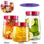 Dicht verschließbare Lebensmittelbehälter mit Deckeln, Glas-Tank für Kimchi, Weinflaschen, Haushalt-Enzym-Behälter – Lebensmittel frisch halten