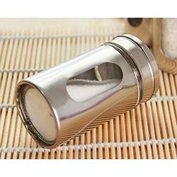 JUSTDOLIFE Kitchen Seasoning Bottle Stainless Steel Pepper Bottle Rotatable Container For Home