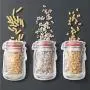 OBELLA BOUTIQUE 5pcs 2size PE Household portable sealed mason jar ziplock bag food classification snack freezer storage bag size Small and porta