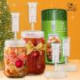 Year of Plenty BPA-Free, Clear Fermentation Lids - Set of 4 - for Making Sauerkraut in Wide Mouth Mason Jars - Includes Instructions, Recipe and Gift Box for Storage… (Clear)