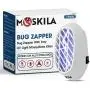 2er Pack MOSKILA Elektronische Insektenzapper – Insektizapper für Innenräume – Mücken-Mot Schutzlampe Elektrozapper für Fliegen, Mücken, Hornissen, Wespen mit Blaulicht-Geräuschloser Insektizapper Steckgerät