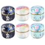 UPKOCH Vintage Candle Tin Jars Metal Candle Tin Candy Storage Containers for DIY Making Candles 6pcs