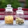 YL LY All Glass Storage Tank Glass Sealed Jar Dried Fruit Jar Large Milk Powder Jar Sugar Bowl Kitchen Supplies 750Ml