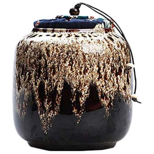 Goddness Bar Japanese-Style Storage Pots Tea Coffee Canisters Ceramic Jars(Style 06)