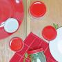 Southern Homewares SH-10235-S12 Set of 12 Red Mason Jar Small Mouth Size Leak Proof Silicone Seal Festive Colored Kids Fun Lids, Onesize,