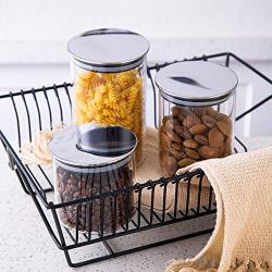 Glass Sealed Jars, Kitchen Household Grain Containers, Storage Spices/Oatmeal/Beans/Coffee Beans