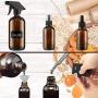 Glass Spray Bottle, SXUDA Amber Glass Spray Bottles Set Roller Bottles for Essential Oils, Cleaning Products or Aromatherapy (16OZ, 8OZ, 4OZ, 2OZ, 2OZ Dropper Bottle) x 2, 10 ml Roller Bottle x 4