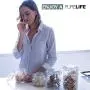 Glas-Gläsernisches Dose/Cookie Jar – Küchenbehälter von PureLife – Langlebige, luftdichte Deckel & widerstandsfähige Lagerbox – Ideal zum Aufbewahren von Lebensmitteln und zur Organisation im Vorratsschrank – 1 Stück à 700 ml
