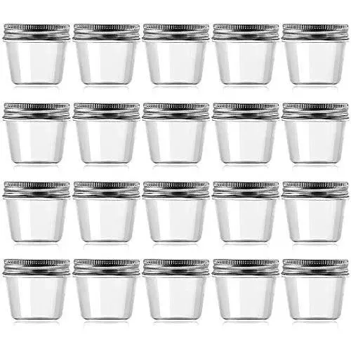 Bouteilles en Plastique Transparentes pour Slime avec Couvercles - 4 Oz - Contenants Vides Remplissables Ronds pour Stockage de Slime et Maison - BPA Free (20 Pack) Bouteilles en Plastique Transparentes pour Slime avec Couvercles - 4 Oz - Contenants Vides Remplissables Ronds pour Stockage de Slime et Maison - BPA Free (20 Pack)