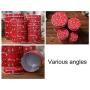 Kingkun Elegant 4Pcs/Set Round Shape Tinplate Empty Tins Storage Jar Containers Box for DIY, Dry Storage and Home Xmas Ornaments