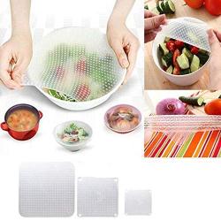 New Design Storage Fresh 1 Wrap Keeping Silicone Pc Vacuum Seal Magic Food Gadgets, Plastic Wrap Storage - Reusable Lid, Silicone Cover Kitchen, Silicon Wrap, Vacuum Container, Fridge Bags