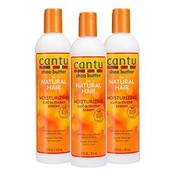 Cantu Shea Butter for Natural Hair Moisturizing Curl Activator Cream, 36 Ounce, 3-pack