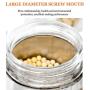 Cookie Jar Cereal Coffee Storage Containers Jar 304 Stainless Steel with Lids Airtight Bpa Free Large, Food Storage Containers Jar for Kitchen Pantry Organization Canister Candy Bulk, 0.6L/1L/1.3L