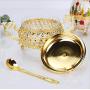 luxury gold tea coffee sugar storage jars mini bottle glass candy jar stash jar for kitchen canisters TG002,gold