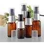 6PCS 10ml Empty Portable Brown Cosmetic Lotion Cream Bottle Shower Toiletries Liquid Make up Storage Container Jars With Black Press Pump For Travel Cosmetic Storage