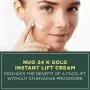 Crème Or 24K - Lissage & Raffermissement du Visage | Crème Anti-Rides pour Femmes & Hommes | Resserre & Affirme | Utilisable comme Hydratant Quotidien pour Réduire l'Apparence des Rides et des Lignes de Rides ● 50ML