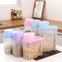 Kitchen grains/legumes storage box Storage jar Plastic Transparent with Lid Seal 3-piece set Food Dispensers