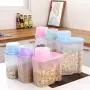 Kitchen grains/legumes storage box Storage jar Plastic Transparent with Lid Seal 3-piece set