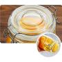 Tree House Glass Storage jar Member, Mason Sealed jar Food Storage Canisters Airtight Sealing Ring-D 750mlx3