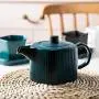 Teapot Ceramic Vintage Large capacity,kettle Water storage jar the Chinese tea culture Green Jasmine Flowers Black Tea Coffee milk,living room,tea lovers,Greenteapot