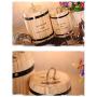 Wooden Coffee Bean Container Canister Storage Jars for Beans Cocoa Nuts and Tea Home Decorations, 10L