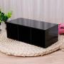 Milue Black Acrylic Makeup Brush Holder Cosmetic Organizer Case Jewelry Storage Box