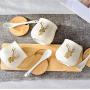 Mini Spice Jars Home seasoning jar home kitchen ceramic seasoning box