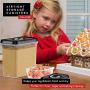 DW?LLZA KITCHEN Large Airtight Food Storage Containers - Bulk Food Pantry & Kitchen Storage Containers for Sugar, Flour and Baking Supplies - 4 PC Set, Clear Plastic BPA-Free, Keeps Fresh & Dry
