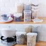Baiwka Food Storage Container With Lids,Airtight Kitchen Storage Jars,Stackable Durable Kitchen Cereal Container For Dry Fresh Food Storage,BPA Free Dispenser
