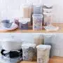 Baiwka Food Storage Container With Lids,Airtight Kitchen Storage Jars,Stackable Durable Kitchen Cereal Container For Dry Fresh Food Storage,BPA Free Dispenser Baiwka Food Storage Container With Lids,Airtight Kitchen Storage Jars,Stackable Durable Kitchen Cereal Container For Dry Fresh Food Storage,BPA Free Dispenser