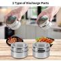 12 Magnetic Spice Tins,Stainless Steel Spice Jar Containers With Wall Mounted Spice Jars Organizer,New Magnetic Spice Jar,Includes 120 Labelling Stickers.