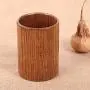 Bouteille de rangement en bois rond pour ustensiles de cuisine, porte-caddy de vaisselle pour table à manger, 3L Bouteille de rangement en bois rond pour ustensiles de cuisine, porte-caddy de vaisselle pour table à manger, 3L